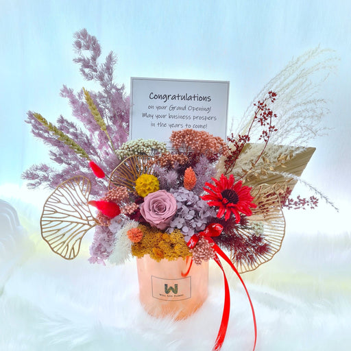 Grand opening Flower - preserved flower - Flower box - Bloom Box - Flower Delivery Singapore - Flower Bouquet - Florist Singapore - Well Live Florist