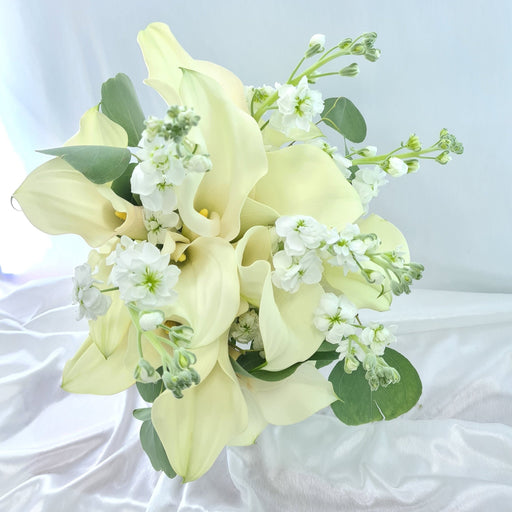 Beautiful And Sweet - Bridal Bouquet - Calla Lily Bridal Bouquet - Wedding Flower - Flower Delivery Singapore - Well Live Florist