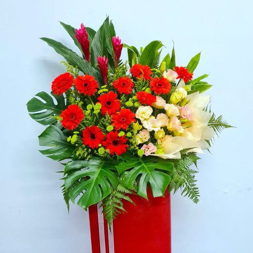 Blessed Achievement, grand opening flower stand, flower stand delivery, flower delivery Singapore, Florist Singapore, Well Live Florist