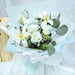 Frosty Azure Dream - Hand Bouquet - Flower Bouquet - Tulip and Rose - Flower Delivery Singapore - Well Live Florist