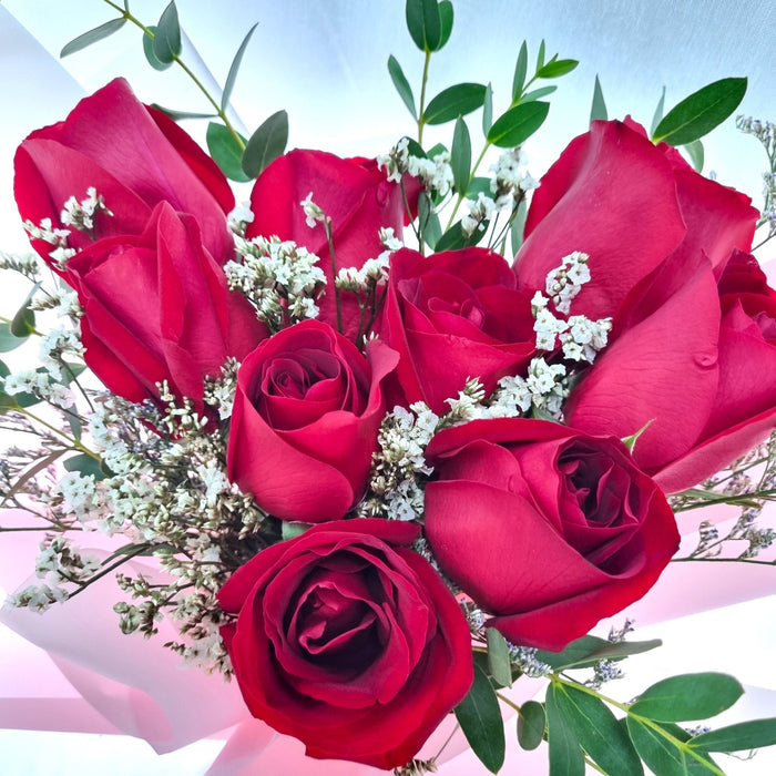 Lovey Dovey - Rose Hand Bouquet - Flower Bouquet - Red Rose - Flower delivery Singapore - Well Live Florist