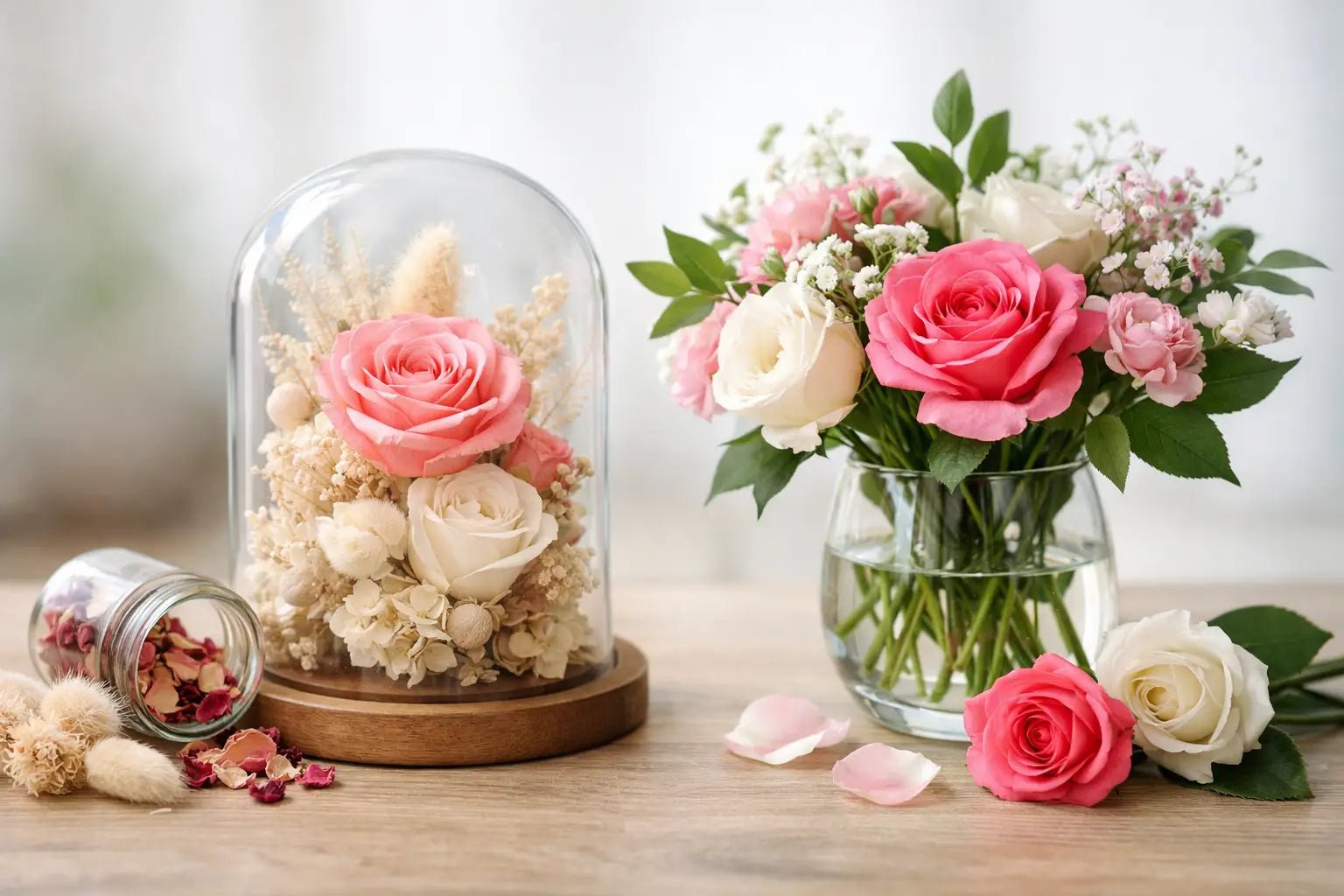 Preserved Flowers vs Fresh Flowers