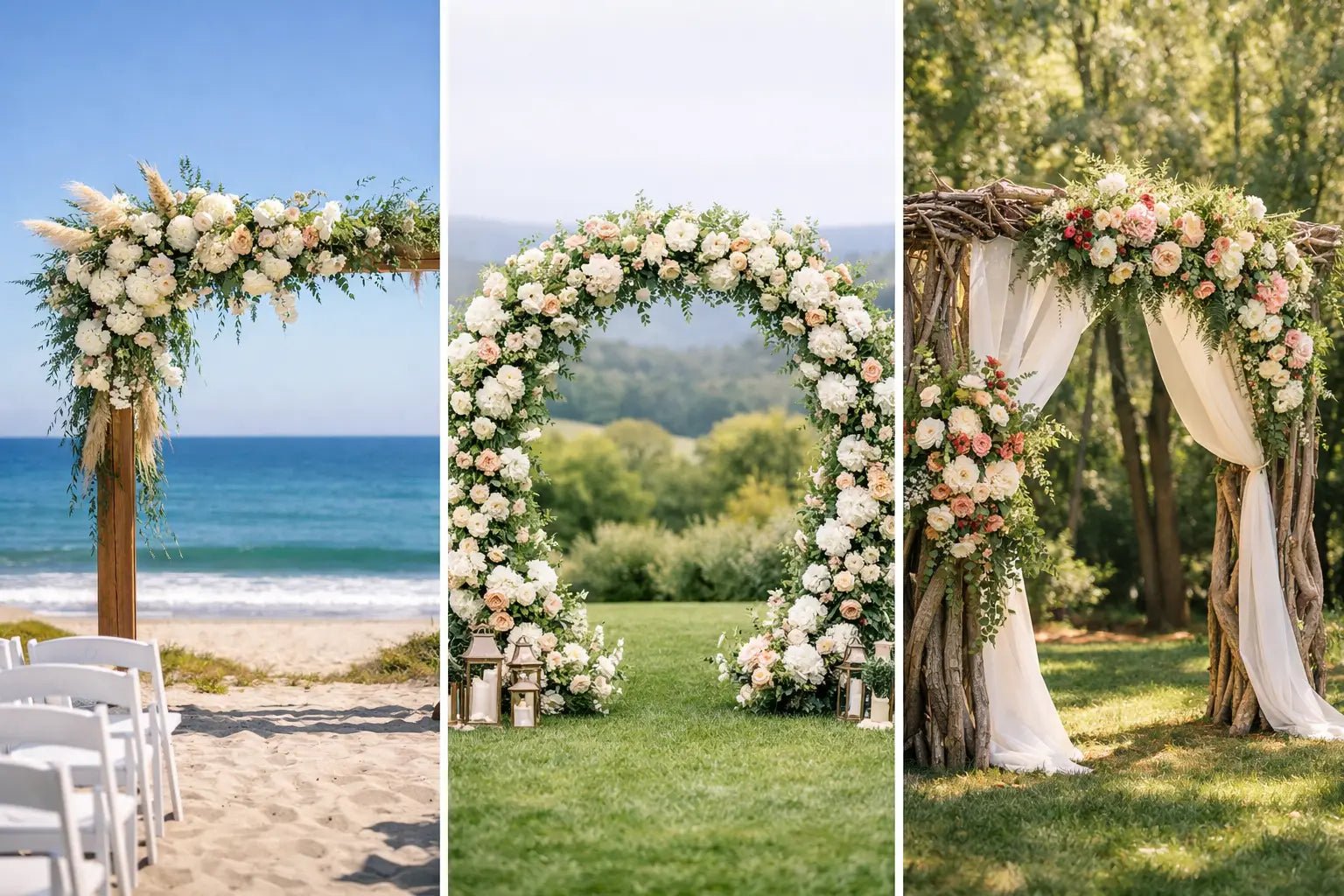 12 Wedding Floral Arch Examples to Love