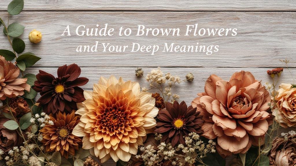 A Guide to Brown Flowers and Their Deep Meanings, Well Live Florist