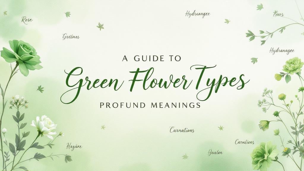 A Guide to Green Flower Types and Their Profound Meanings, Well Live Florist