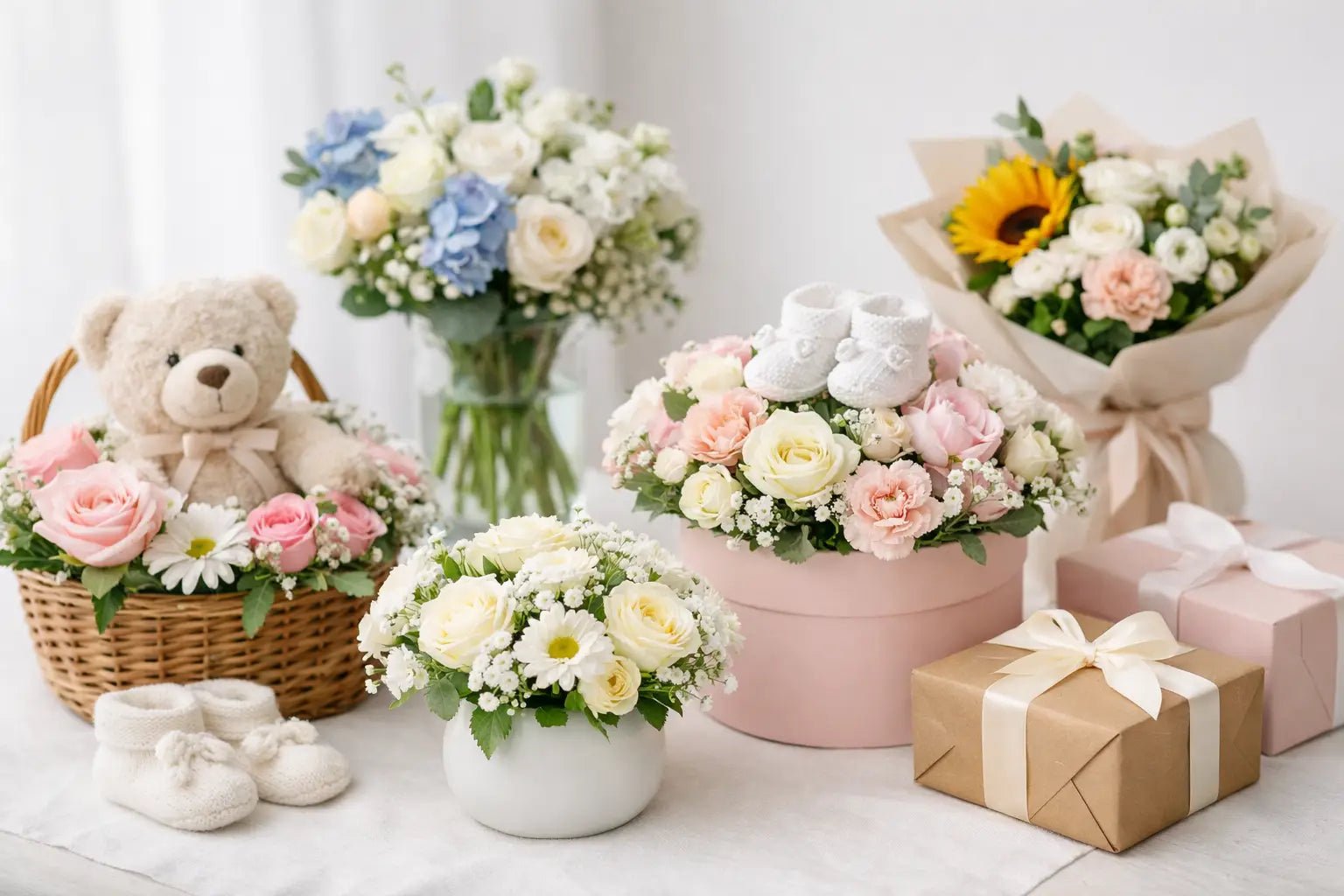 11 Newborn Gift Flower Ideas to Send