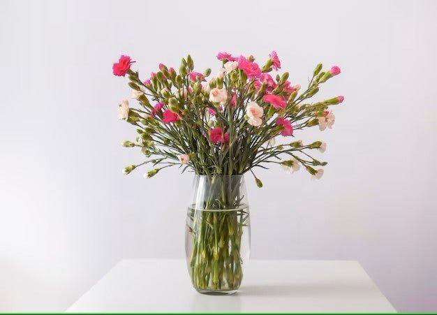 Carnation vase arrangement