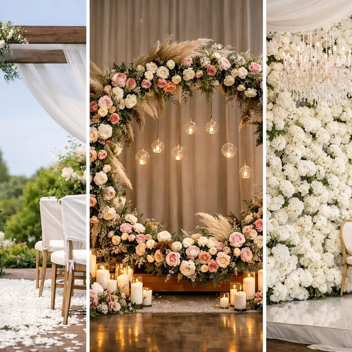 11 Wedding Floral Backdrop Examples