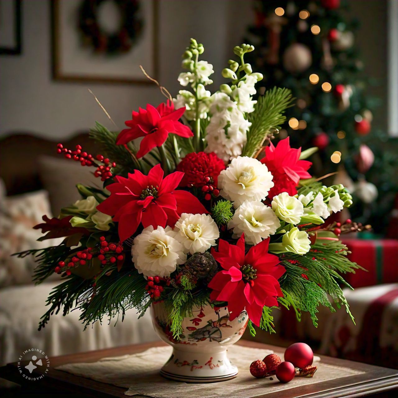 Christmas Flower Bouquet, Flower Delivery Singapore, Well Live Florist