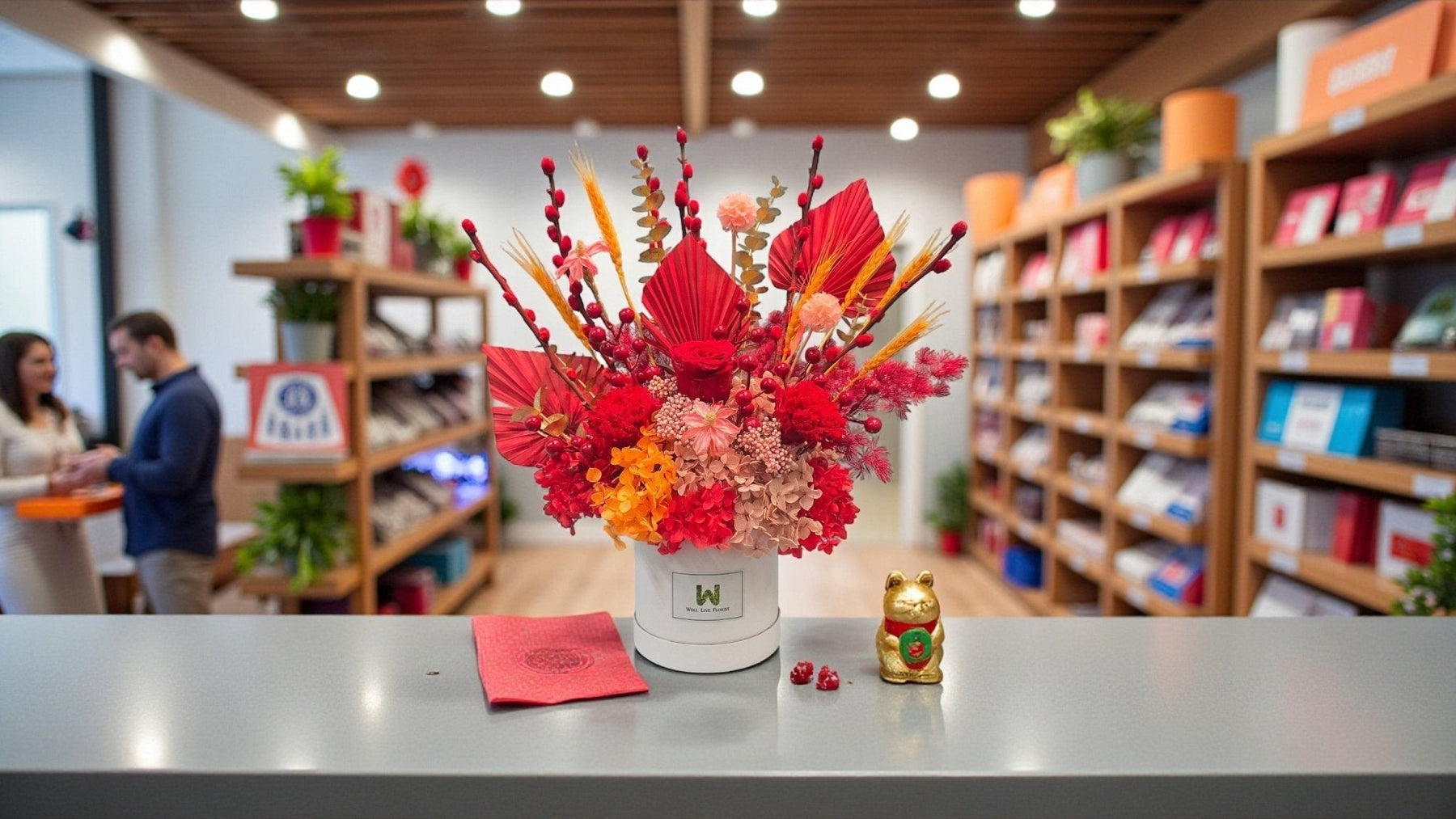 CNY Flower Delivery to Shopping Malls Across Singapore