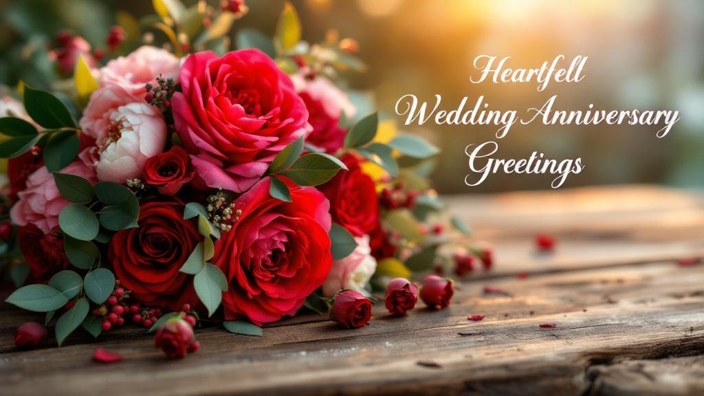 Heartfelt Wedding Anniversary Greetings Message Sample, Well Live Florist