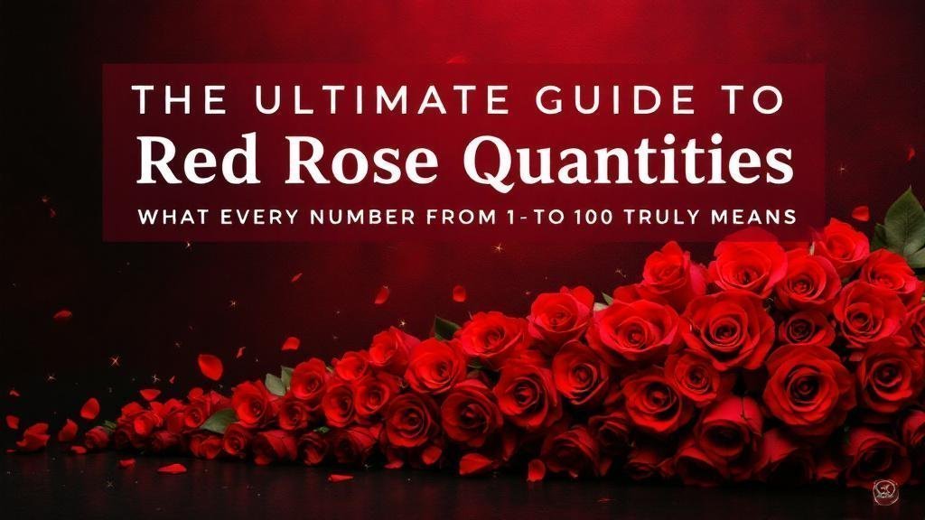Red Rose Quantities: What Every Number from 1 to 100 Truly Means
