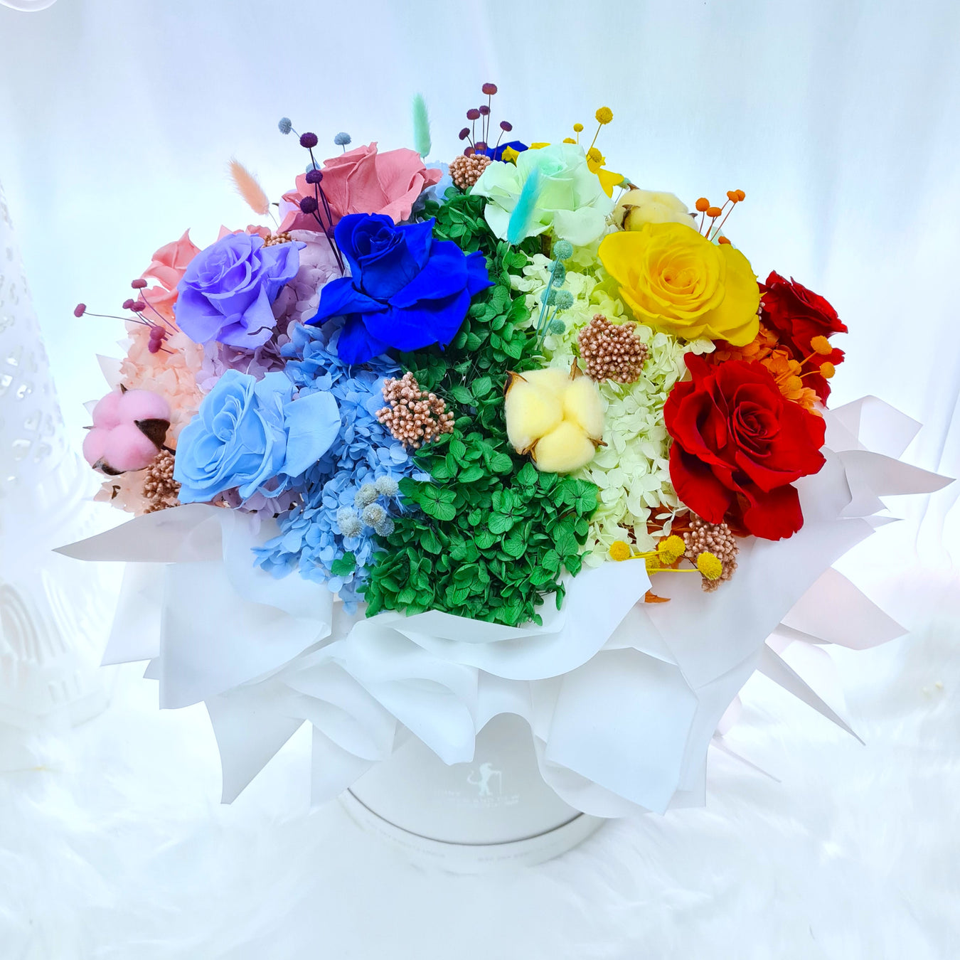 Preserved flower, Dried flower, preserved rose, preserved hydrangea, flower delivery Singapore, Well Live Florist
