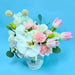 Fresh Phalaenopsis Orchid Vase Arrangement, Pink Tulips Vase Arrangement, Fresh Carnation, Flower In Vase