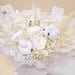 Preserved Flower Hand Bouquet, Preserved White Roses Hand Bouquet