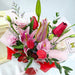 Scarlet Serenade-Fresh Lily Hand Bouquet-Fresh Flower Hand Bouquet Singapore