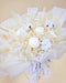 Beauty Of White - Preserved Flower Bouquet - Preserved White Rose - Hand Bouquet - Flower Bouquet - Flower Delivery Singapore - Well Live Florist