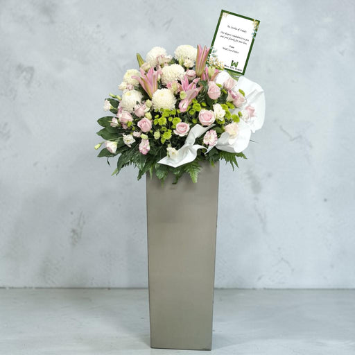 Breath Of Sweet Flowers - Condolences Flower Stand - Sympathy Flower Delivery Singapore - Well Live Florist