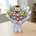 Cboco-Grad Breathtaker - Chocolate Graduation Flower Bouquet - Flower Delivery Singapore - Well Live Florist