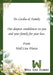 Condolences Message Card Sample - Well Live Florist