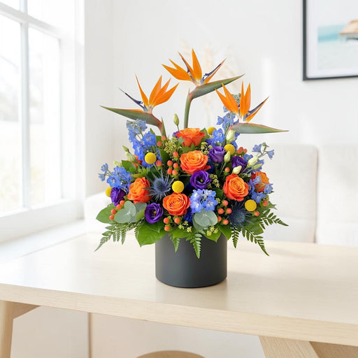 Ember Crest - Fresh Flower Box Arrangement - Flower Delivery Singapore - Well Live Florist