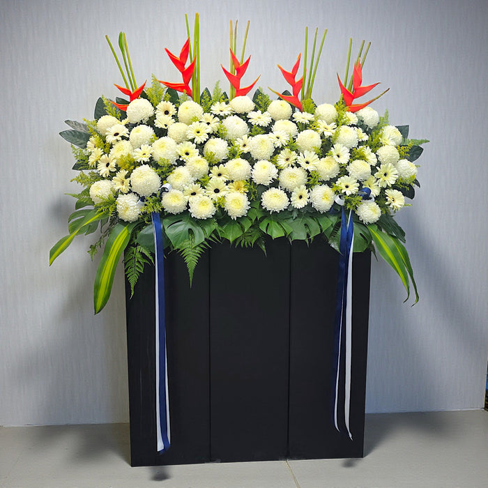 Endless Light - Condolences Flower Stand - Sympathy Flower - Flower Delivery Singapore - Well Live Florist