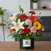 Same-day flower delivery Singapore – Flower Pop fresh flower box with eucalyptus, statice and mixed blooms perfect for get well or birthday