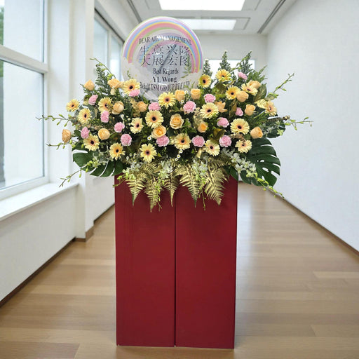 Good Wishes - Grand Opening Flower Stand - Opening Flower Delivery - Flower Delivery Singapore - Well Live Florist