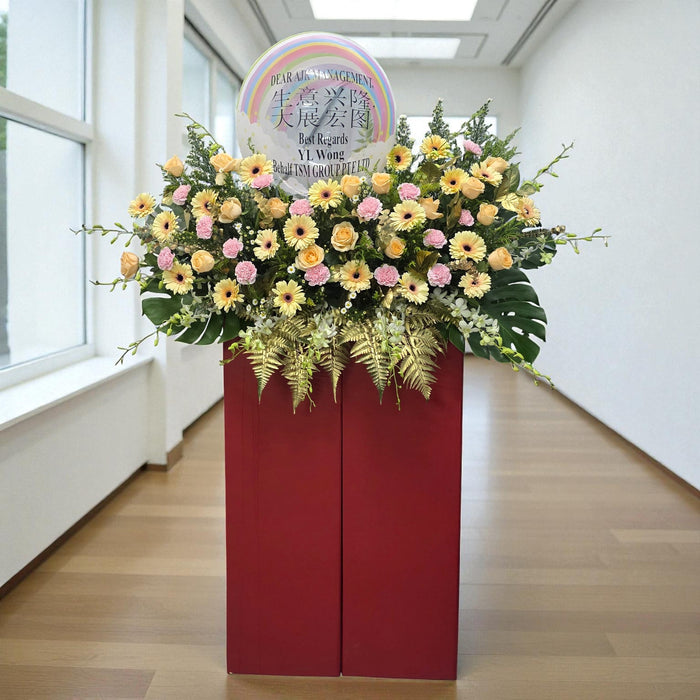 Good Wishes - Grand Opening Flower Stand - Opening Flower Delivery - Flower Delivery Singapore - Well Live Florist