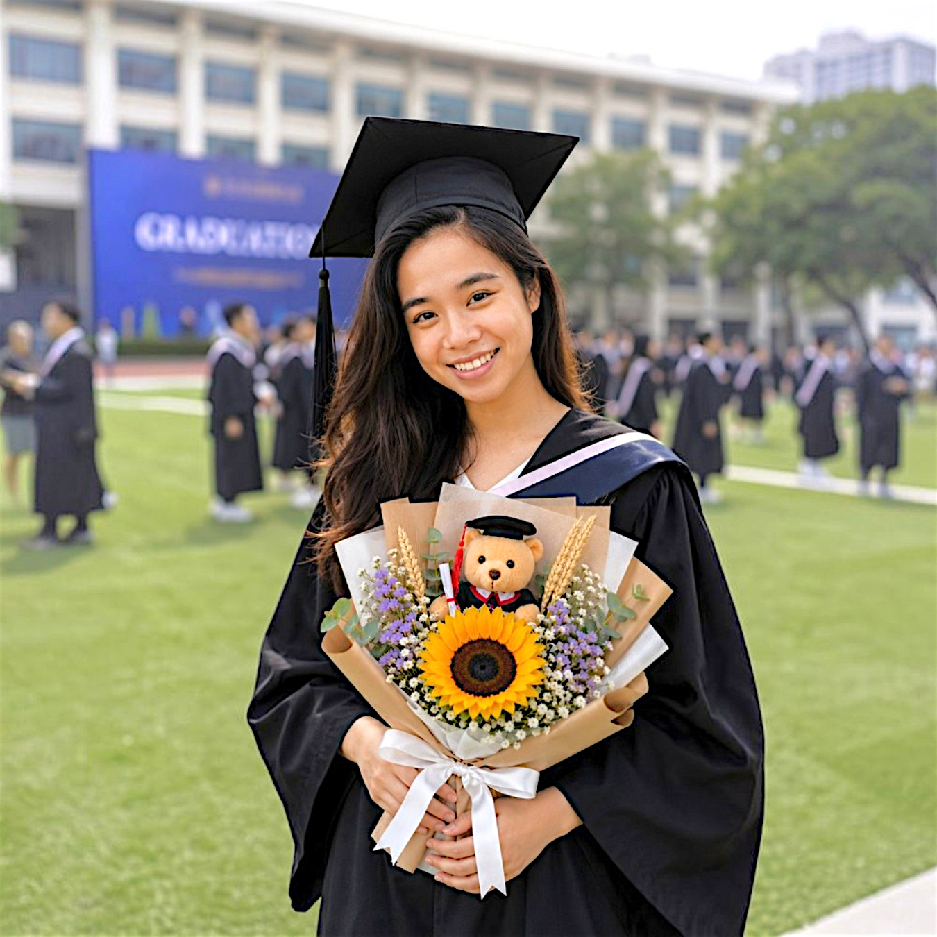Graduation Flower Bouquet Same Day Delivery in Singapore by Well Live Florist