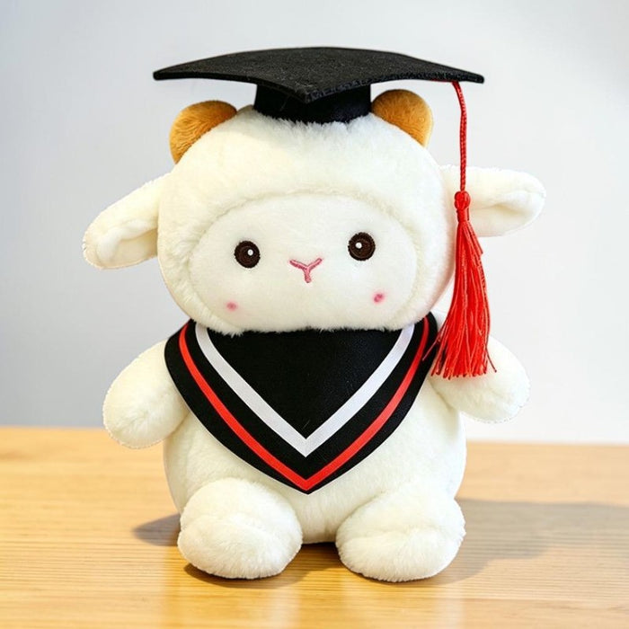 Graduation Sheep Plush - add on to flower bouquet - Well Live Florist