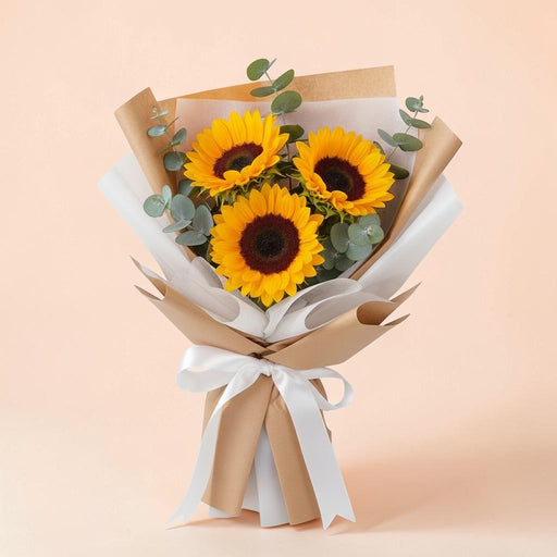 Happy Rays - Sunflower Bouquet - Fresh Flower - Flower Delivery Singapore - Well Live Florist