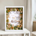Housewarming gift set from Well Live Florist featuring a preserved flower frame in a premium gift box.