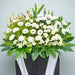 Our Hearts - Condolences Flower Stand - Sympathy Flower - Free Same Day Flower Delivery Singapore - Well Live Florist