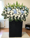 Peacefully - Condolences Flower Stand - Sympathy Flower - Flower Delivery Singapore - Well Live Florist