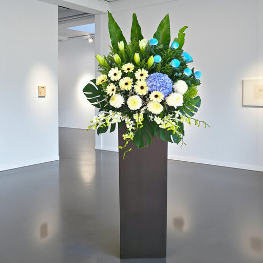 Peacefully - Condolences Flower Stand - Sympathy Flower - Flower Delivery Singapore - Well Live Florist