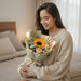 Smile Maker – Fresh Flower Hand Bouquet - Sunflower and Rose Bouquet - Flower Delivery Singapore  - Well Live Florist