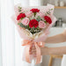 Soft Strength - Pink Rose with Red Carnation Bouquet - Fresh Flower Bouquet - Flower Delivery Singapore - Well Live Florist
