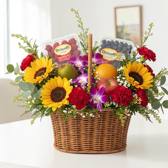 Summer Berry Patch - Fruit Basket - Flower Fruit Basket - Flower Delivery Singapore - Well Live Florist