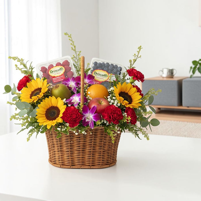 Summer Berry Patch - Fruit Basket - Flower Fruit Basket - Flower Delivery Singapore - Well Live Florist