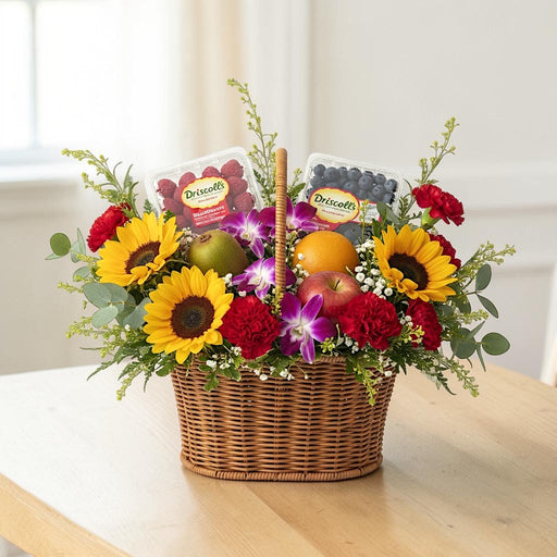 Summer Berry Patch - Fruit Basket - Flower Fruit Basket - Flower Delivery Singapore - Well Live Florist
