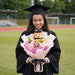 Pink lily and baby's breath graduation bouquet Singapore