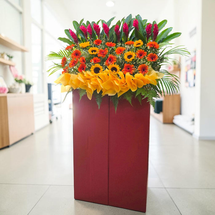 The Grand Celebration - Grand Opening Flower Stand - Congrats Flower Stand - Flower Delivery Singapore - Well Live Florist