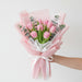 Tulip Charm - Pink Tulip Flower Bouquet - Flower Delivery Singapore - Well Live Florist
