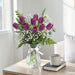 Tulip Embrace - Purple Tulip Vase Arrangement - Flower Delivery Singapore - Well Live Florist
