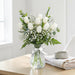 Tulip Embrace - White Tulip Vase Arrangement - Flower Delivery Singapore - Well Live Florist