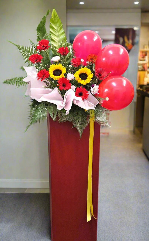 All The Luck - Grand Opening Flower Stand - Fresh Flower - Free Same Day Delivery Singapore - Well Live Florist