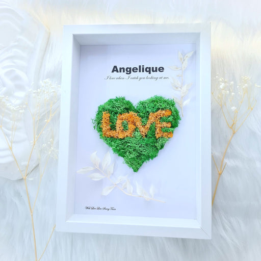 Angelique - Floral Artwork - Preserved Flower In Frame - Free Delivery - Florist Singapore - Well Live Florist