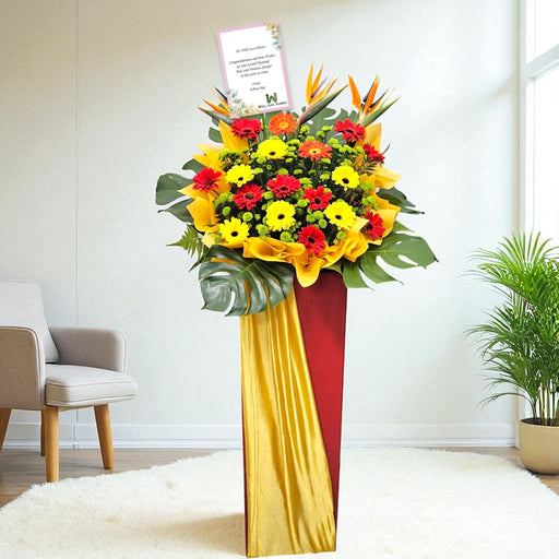 Blooming Delights - Grand Opening Flower Stand - Opening Flower - Same Day Flower Delivery Singapore - Well Live Florist