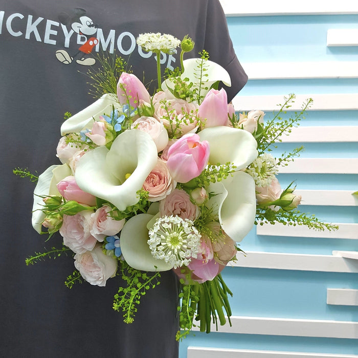 Blooming Love Symphony - Bridal Bouquet - Wedding Flower - Flower Delivery Singapore - Well Live Florist